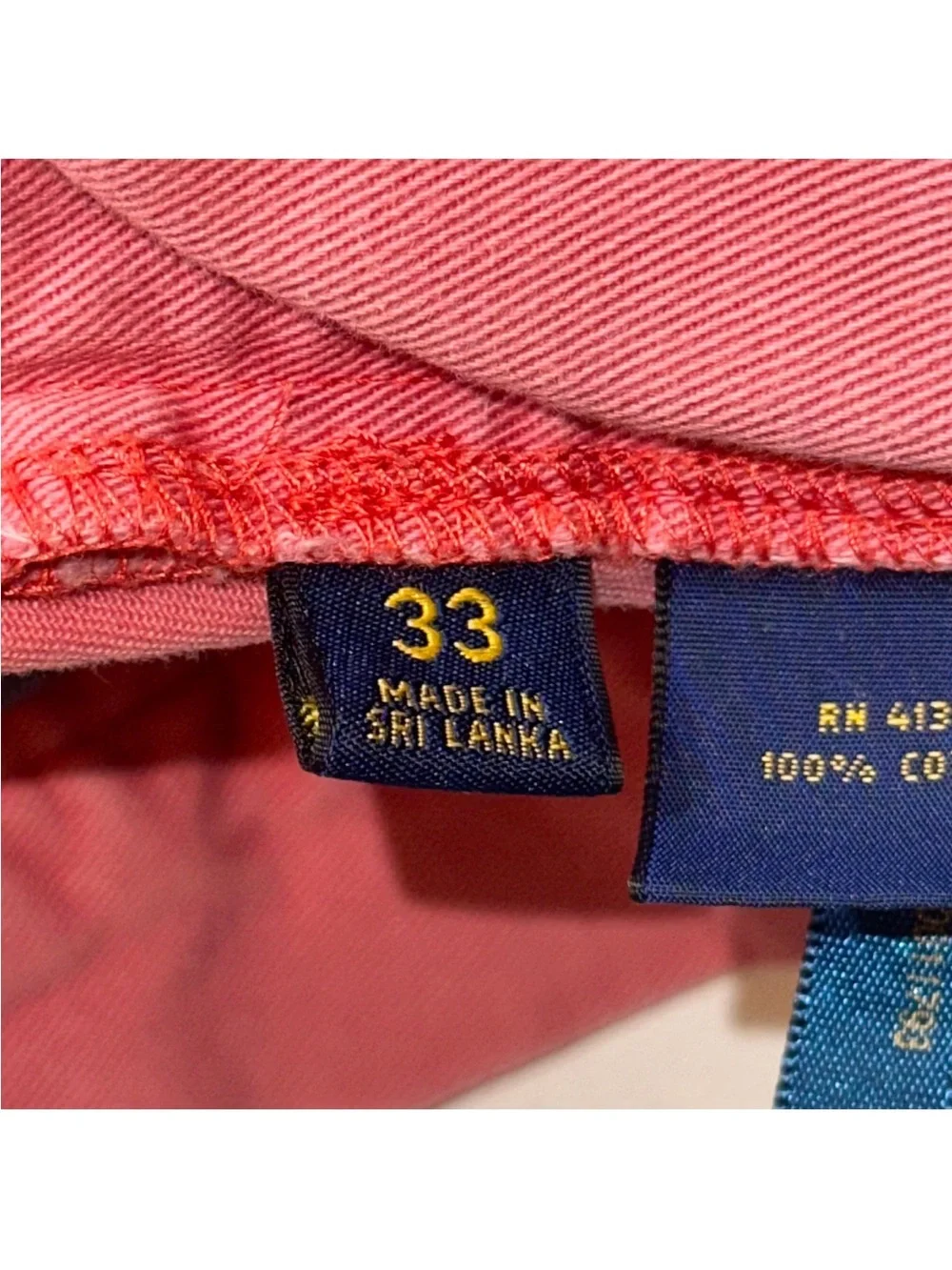 Polo Ralph Lauren Men’s 33 Classic Fit 6” Chino Shorts Salmon Pink Cotton